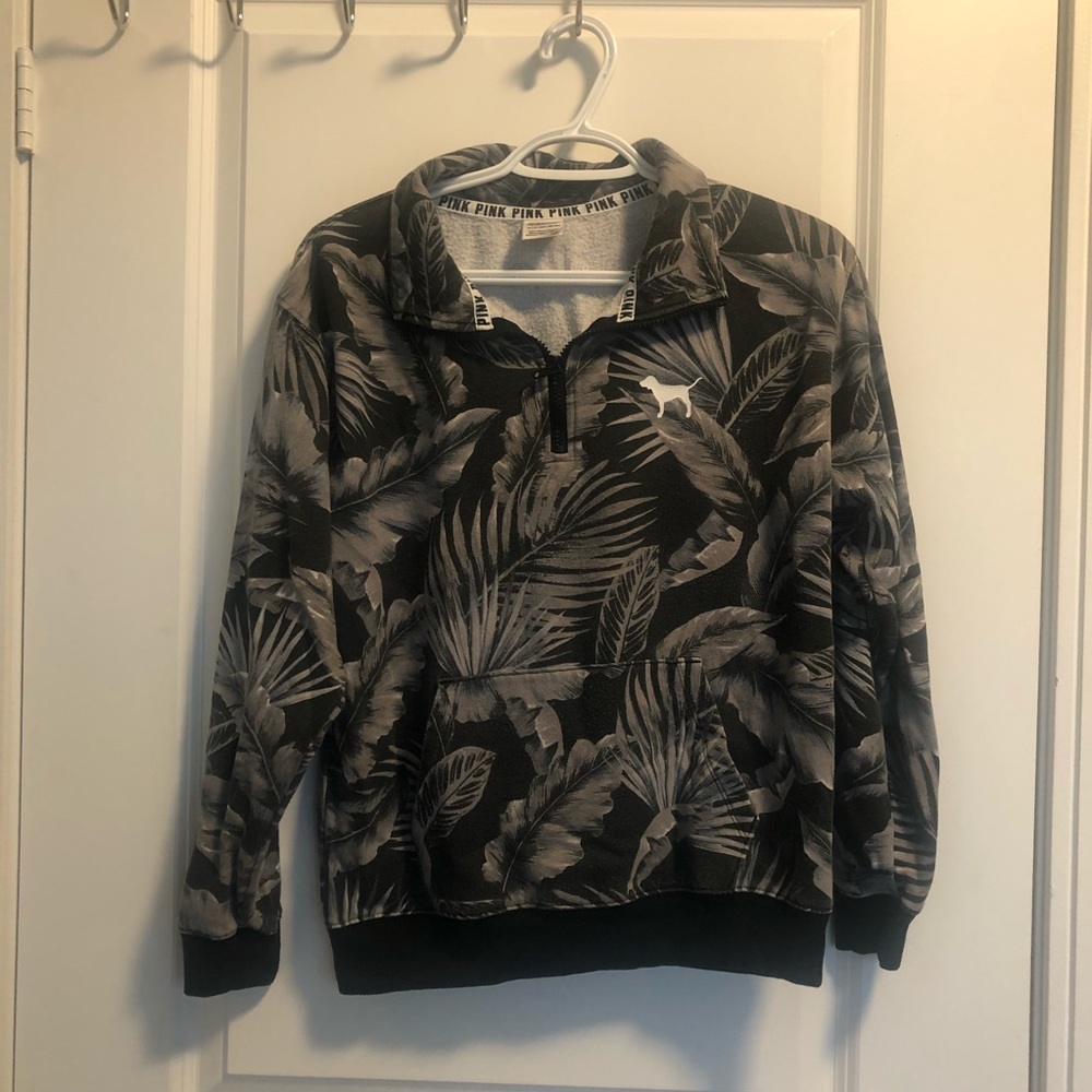 VS PINK Quarter-Zip Sweater